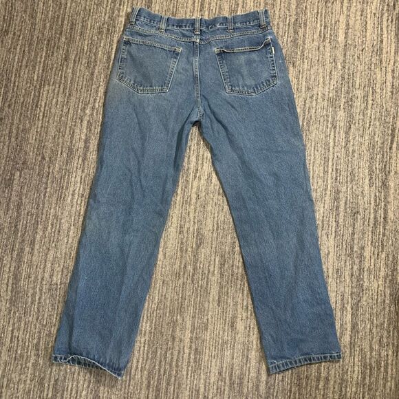 Vintage Duck Head Men's Straight Leg Jeans 36x34 Blue Distressed Work Grunge - Picture 7 of 7